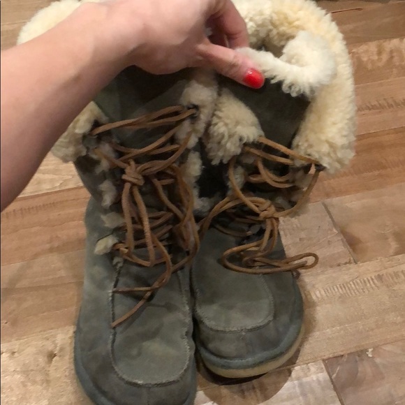 UGG Shoes - Green lace up Uggs